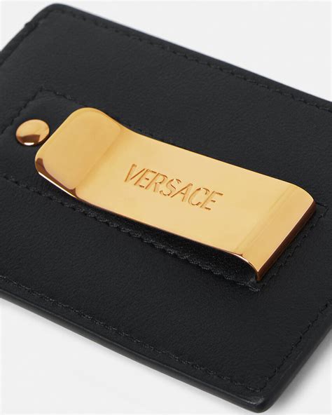 schwarze karte versace|Versace card holder.